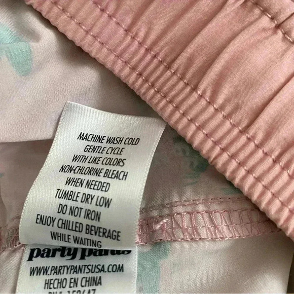 Party Pants Men’s Pink Let’s Par-Tee Golf Print Swim Trunks Board Shorts Large - Picture 9 of 12